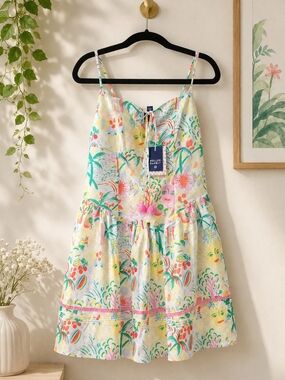 Roller Rabbit Tropical Print Sundress — Multicolor